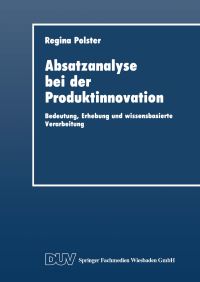 Book Cover for Absatzanalyse Bei Der Produktinnovation by Regina Polster