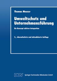 Book Cover for Umweltschutz Und Unternehmensführung by Thomas Meuser