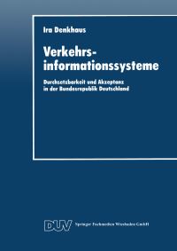 Book Cover for Verkehrsinformationssysteme by Ira Denkhaus