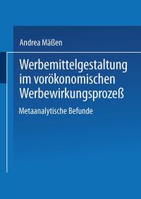 Book Cover for Werbemittelgestaltung Im Vorökonomischen Werbewirkungsproze by Andrea Mäßen