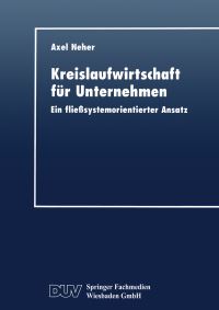 Book Cover for Kreislaufwirtschaft Für Unternehmen by Axel Neher