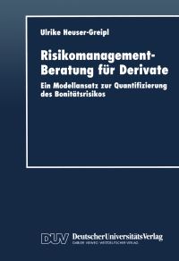 Book Cover for Risikomanagement-Beratung Für Derivate by Ulrike HeuserGreipl