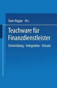 Book Cover for Teachware Für Finanzdienstleister by Uwe Hoppe
