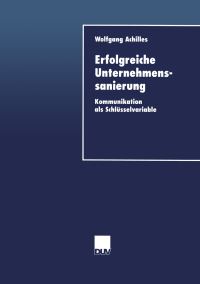 Book Cover for Erfolgreiche Unternehmenssanierung by Wolfgang Achilles