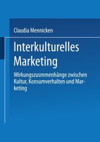 Book Cover for Interkulturelles Marketing by Claudia Mennicken