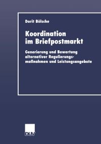 Book Cover for Koordination Im Briefpostmarkt by Dorit Bölsche