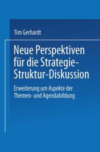 Book Cover for Neue Perspektiven Für Die Strategie-Struktur-Diskussion by Tim Gerhardt