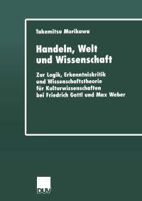 Book Cover for Handeln, Welt Und Wissenschaft by Takemitsu Morikawa