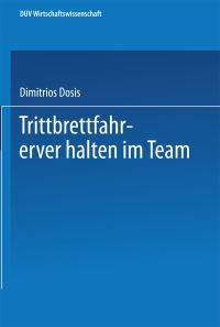Book Cover for Trittbrettfahrerverhalten Im Team by Dimitrios Dosis