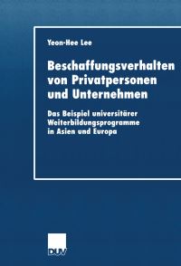 Book Cover for Beschaffungsverhalten Von Privatpersonen Und Unternehmen by YeonHee Lee