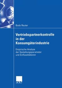 Book Cover for Vertriebspartnerkontrolle in Der Konsumgüterindustrie DUV Wirtschaftsinformatik by Bodo Reuter