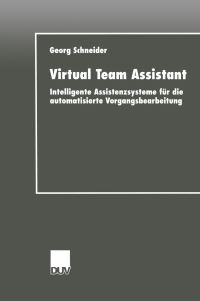 Book Cover for Virtual Team Assistant DUV Wirtschaftsinformatik by Georg Schneider