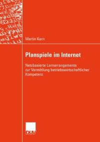 Book Cover for Planspiele Im Internet by Martin Kern