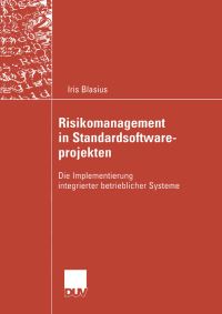 Book Cover for Risikomanagement in Standardsoftwareprojekten by Iris Blasius
