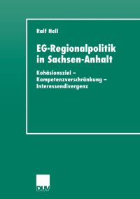 Book Cover for EG-Regionalpolitik in Sachsen-Anhalt by Ralf Hell