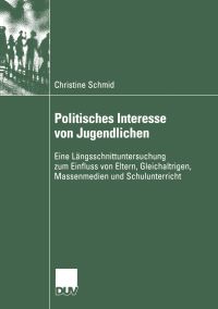 Book Cover for Politisches Interesse Von Jugendlichen by Christine Schmid