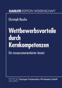 Book Cover for Wettbewerbsvorteile Durch Kernkompetenzen by Christoph Rasche