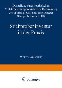 Book Cover for Stichprobeninventur in Der Praxis by Wolfgang Jaspers
