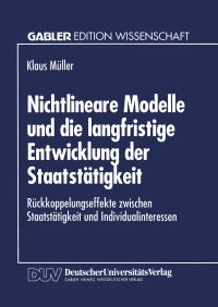 Book Cover for Nichtlineare Modelle Und Die Langfristige Entwicklung Der Staatstätigkeit by Klaus Müller