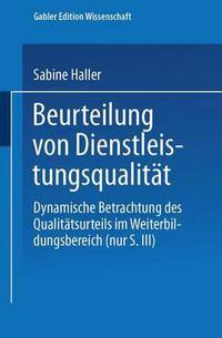 Book Cover for Beurteilung Von Dienstleistungsqualitat by Sabine Haller