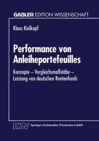 Book Cover for Performance Von Anleiheportefeuilles by Klaus Kielkopf