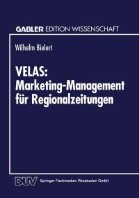 Book Cover for VELAS by Wilhelm Bielert