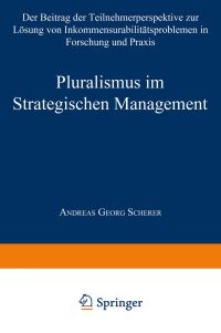 Book Cover for Pluralismus Im Strategischen Management by Andreas Georg Scherer