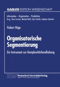 Book Cover for Organisatorische Segmentierung by Robert Höge