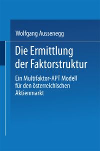Book Cover for Die Ermittlung Der Faktorstruktur by Wolfgang Aussenegg