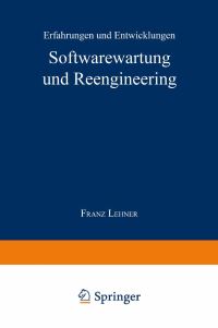 Book Cover for Softwarewartung Und Reengineering by Franz Lehner