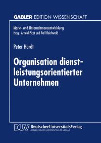 Book Cover for Organisation Dienstleistungsorientierter Unternehmen by Peter Hardt