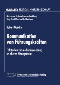 Book Cover for Kommunikation Von Führungskräften by Robert Goecke