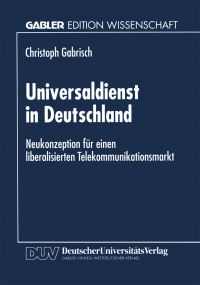 Book Cover for Universaldienst in Deutschland by Christoph Gabrisch