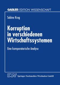 Book Cover for Korruption in Verschiedenen Wirtschaftssystemen by Sabine Krug
