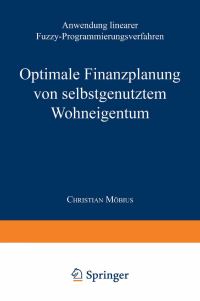 Book Cover for Optimale Finanzplanung Von Selbstgenutztem Wohneigentum by Christian Möbius