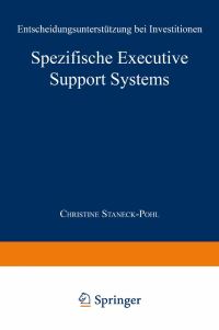 Book Cover for Spezifische Executive Support Systems by Christine StaneckPohl