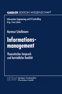 Book Cover for Informationsmanagement by Hartmut Schellmann