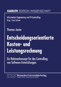 Book Cover for Entscheidungsorientierte Kosten- Und Leistungsrechnung by Thomas Jaster
