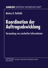 Book Cover for Koordination Der Auftragsabwicklung by Markus Rehfeldt