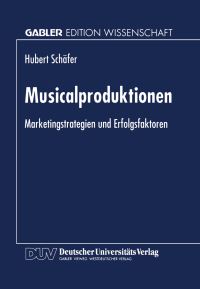 Book Cover for Musicalproduktionen by Hubert Schäfer