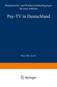 Book Cover for Pay-TV in Deutschland by Ingo Neumann