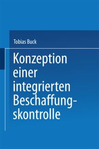 Book Cover for Konzeption Einer Integrierten Beschaffungskontrolle by Tobias Buck