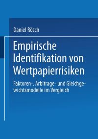 Book Cover for Empirische Identifikation Von Wertpapierrisiken by Daniel Rösch