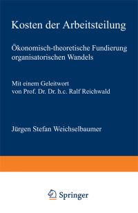 Book Cover for Kosten Der Arbeitsteilung by Jürgen Stefan Weichselbaumer