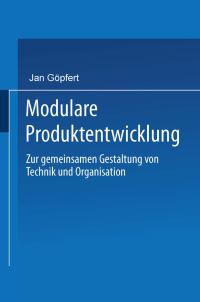 Book Cover for Modulare Produktentwicklung Markt- Und Unternehmensentwicklung by Jan Göpfert