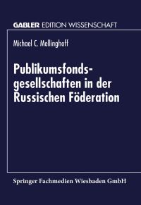 Book Cover for Publikumsfondsgesellschaften in Der Russischen Föderation by Michael C Mellinghoff