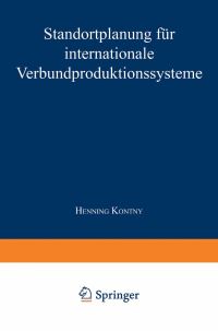 Book Cover for Standortplanung Für Internationale Verbundproduktionssysteme by Henning Kontny
