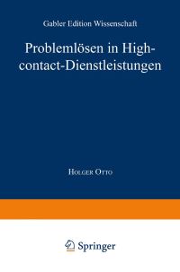 Book Cover for Problemlösen in High-Contact-Dienstleistungen by Holger Otto