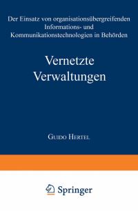 Book Cover for Vernetzte Verwaltungen by Guido Hertel