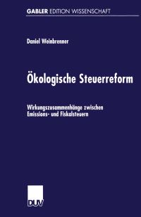 Book Cover for Ökologische Steuerreform by Daniel Weinbrenner